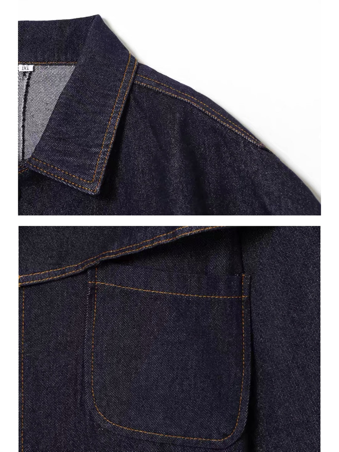 ショール付きデニムジャケット