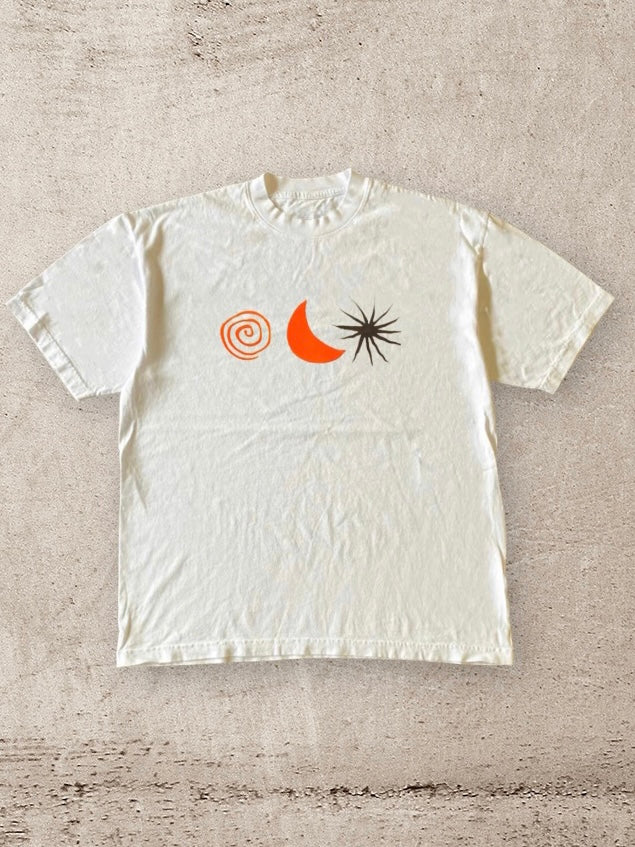 Sun MoonプリントTシャツ