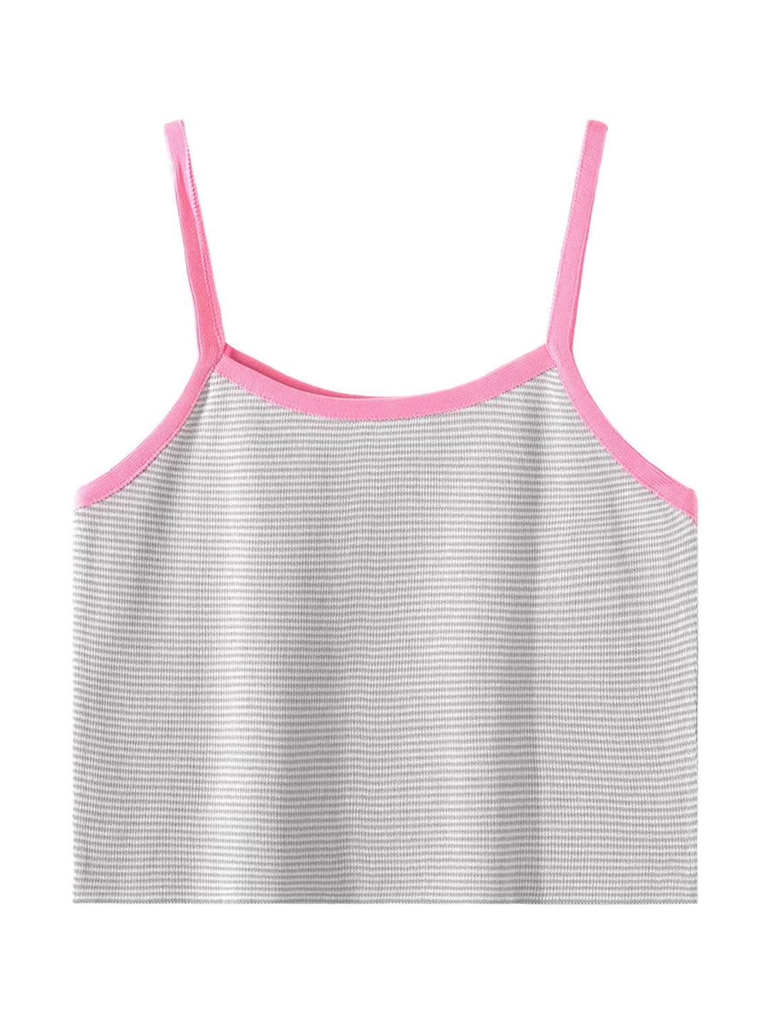 ハートモチーフボーダーバイカラーキャミソール