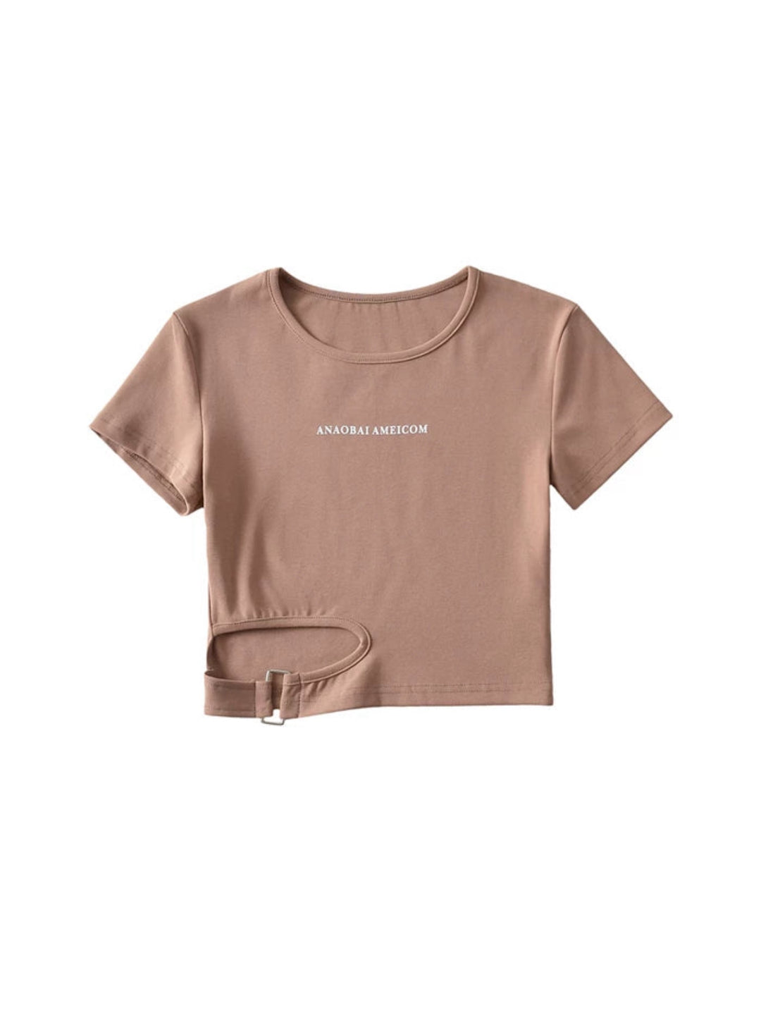 バックルヘムフィットTシャツ