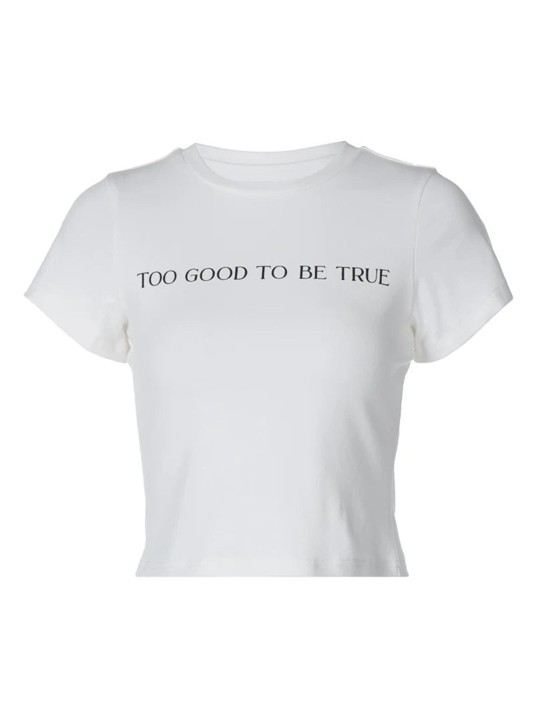 TOO GOOD TO BE TRUE ロゴプリントTシャツ