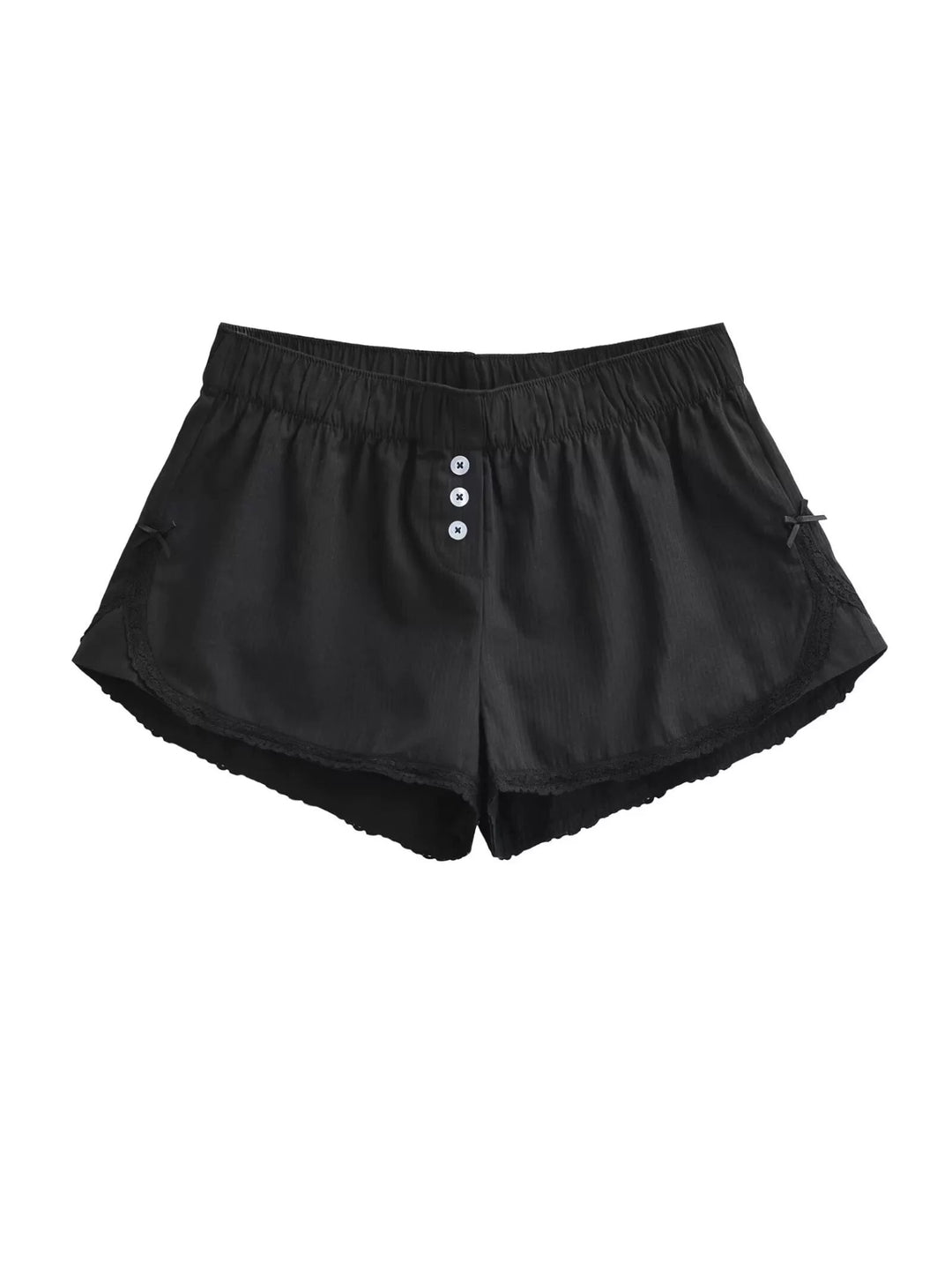 レーストリムコットンボクサーショートパンツ