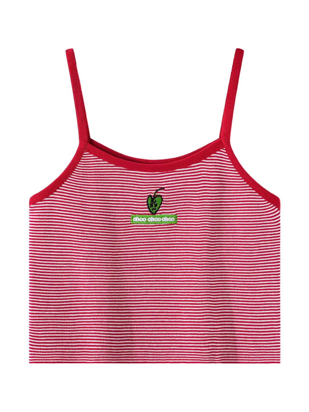 ハートモチーフボーダーバイカラーキャミソール