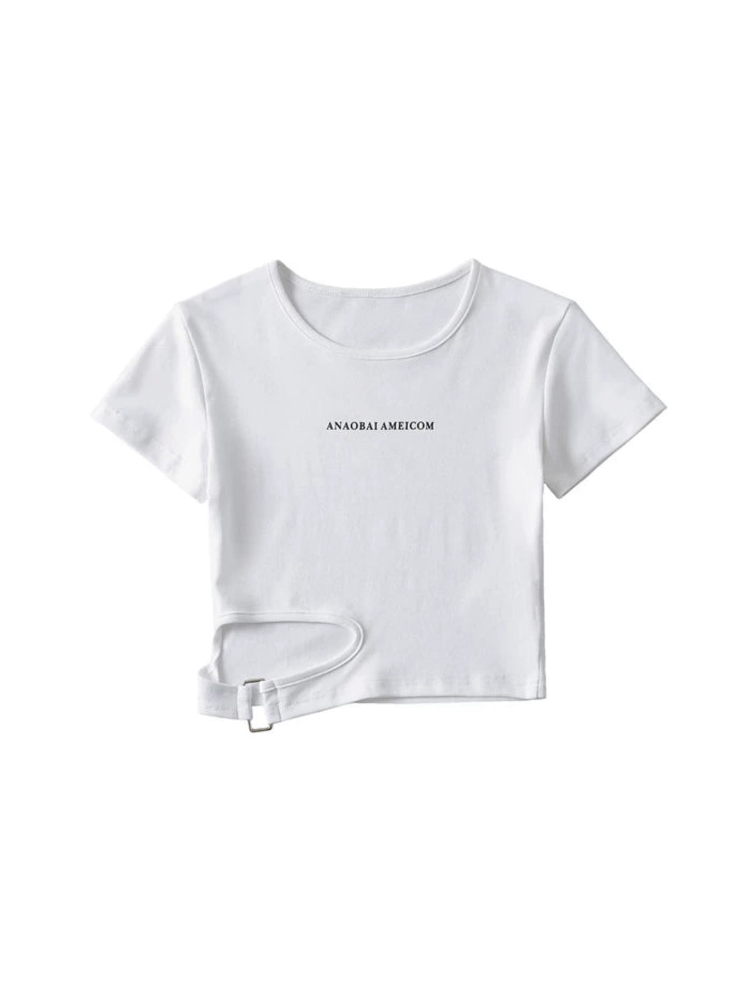 バックルヘムフィットTシャツ