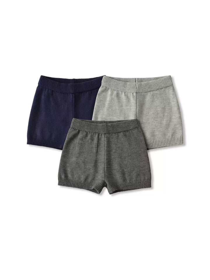リブヘムニットショートパンツ