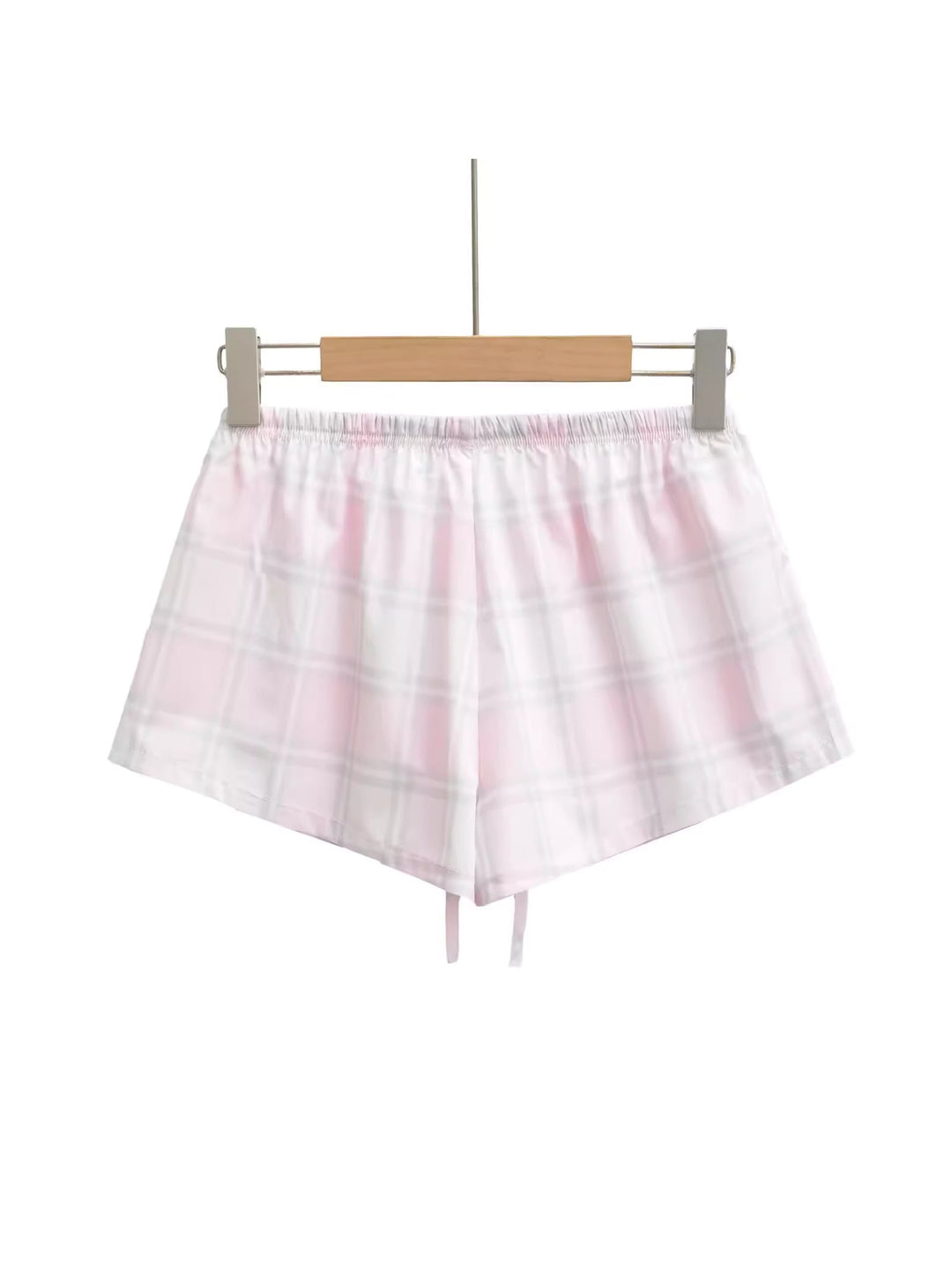 パステルチェックルームショートパンツ