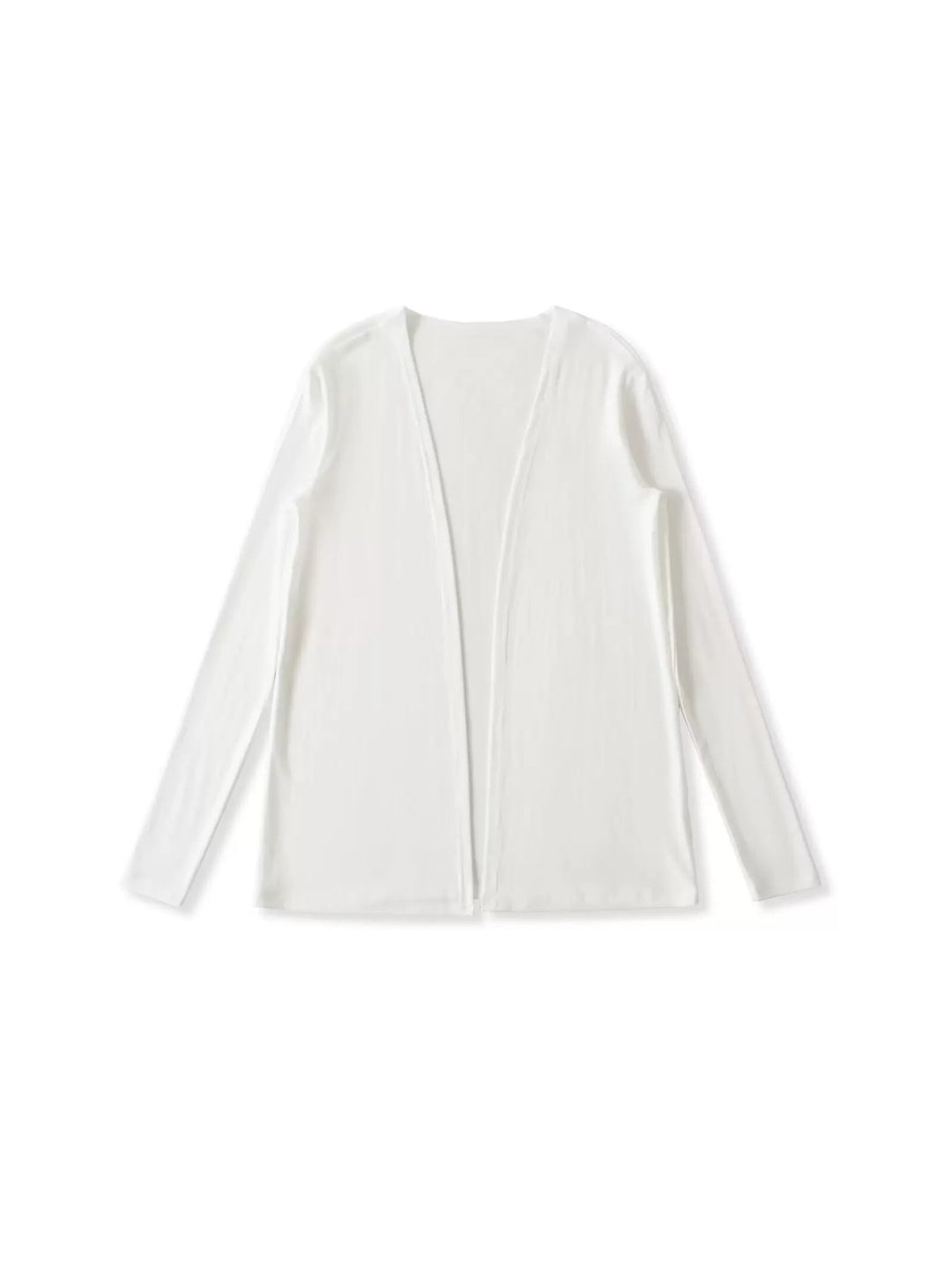 アースカラーライトリブガーディガン