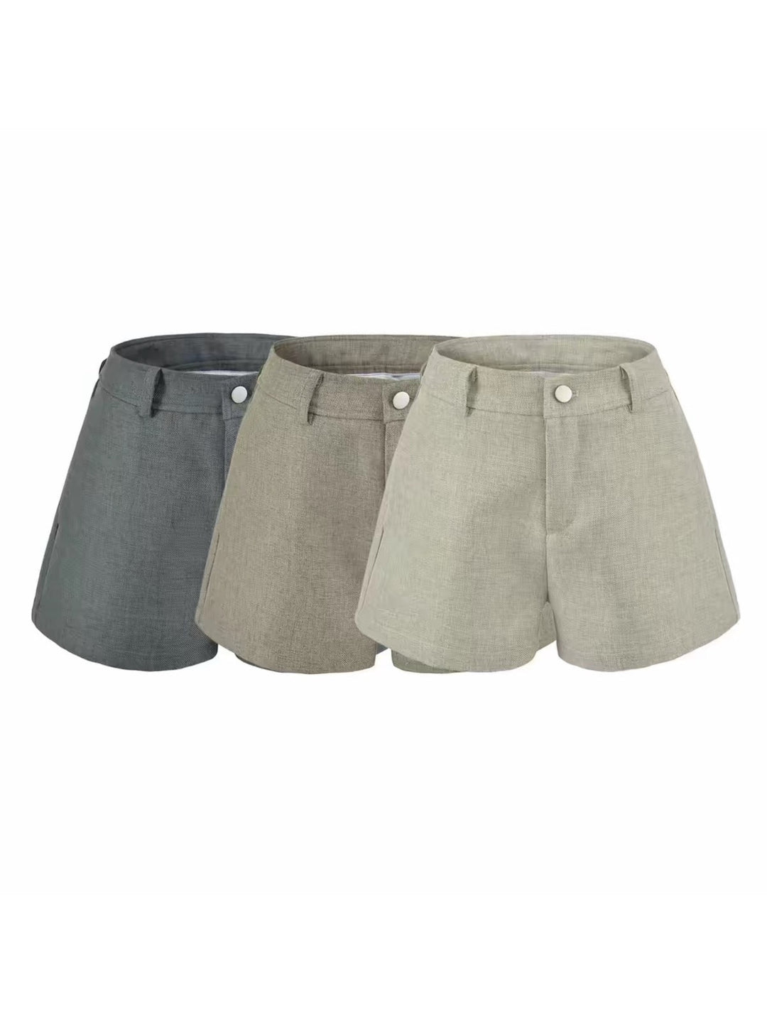 ハイウエストテーラードショートパンツ
