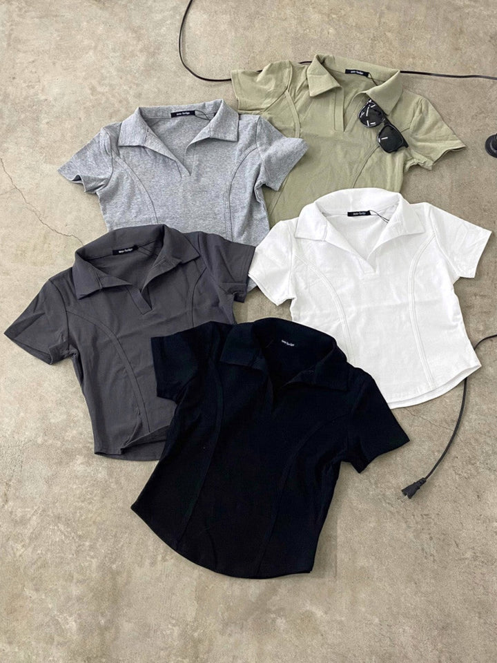 【 Select 】切り替えフィットPoloシャツ