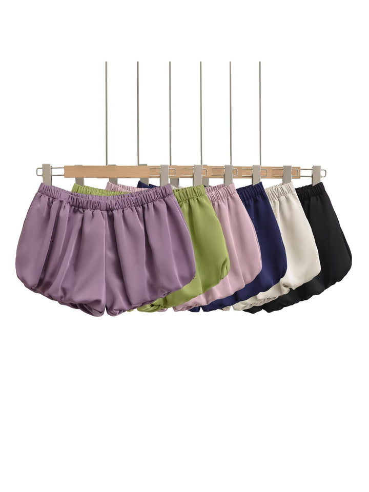 パステルチェックルームショートパンツ