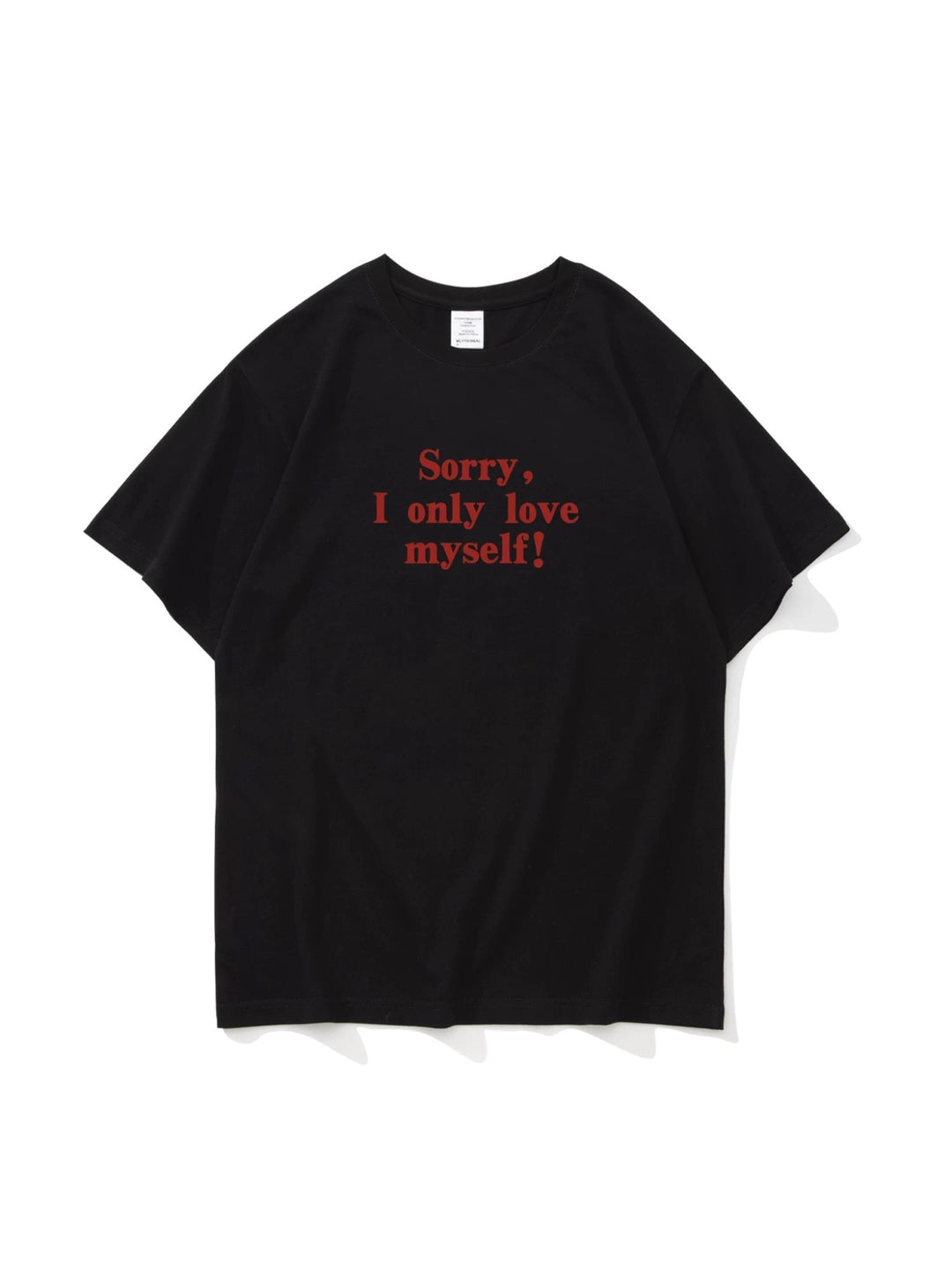 love myself ロゴプリントTシャツ