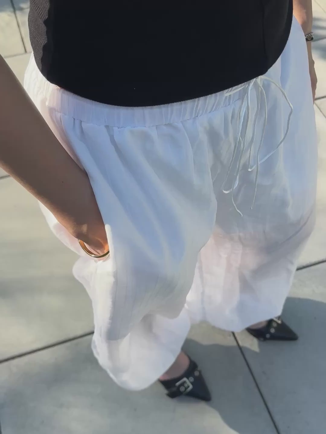 シアーエアリーバルーンパンツ